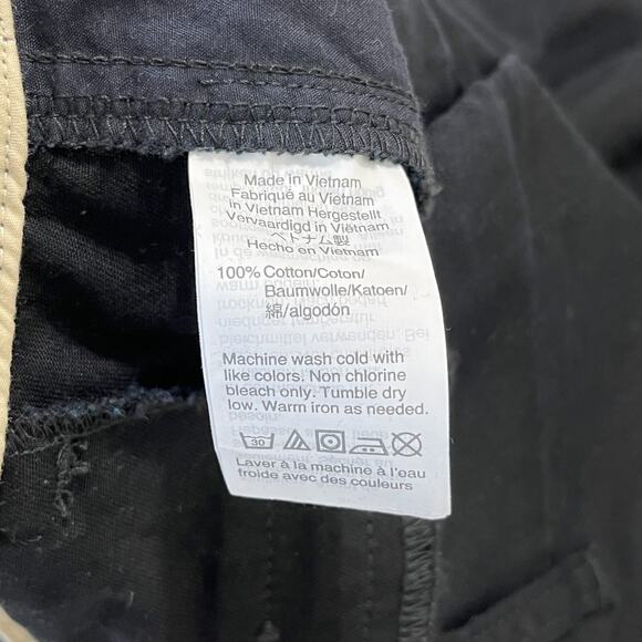 J Crew Womens Classic Chino Shorts 4 Black Cotton Slant Pockets‎ Zip Close - Picture 6 of 11